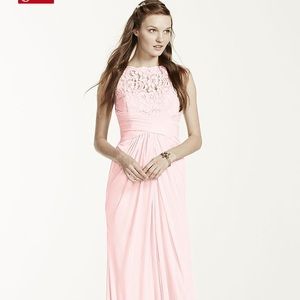 David’s Bridal Petal Pink Bridesmaid Dress NWT